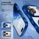 thumbnail image 3 of Funda BENTOBEN para iPhone 17 Pro de 6.3 pulgadas, transparente a prueba de golpes, azul, 3 of 8