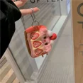 thumbnail image 1 of Strawberry Pattern Coin Purses Cute Key Earphone Storage Bag Fashion Kawaii Mini Wallet Fluffy Sweet Organize Pouch Zipper Purse, 1 of 5