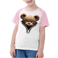 thumbnail image 3 of RXIRUCGD 2025 Vêtements d'Été pour Enfants Tout-Petits Garçons Filles Mode Mignon Col Rond Imprimé Manches Courtes Haut, 3 of 7