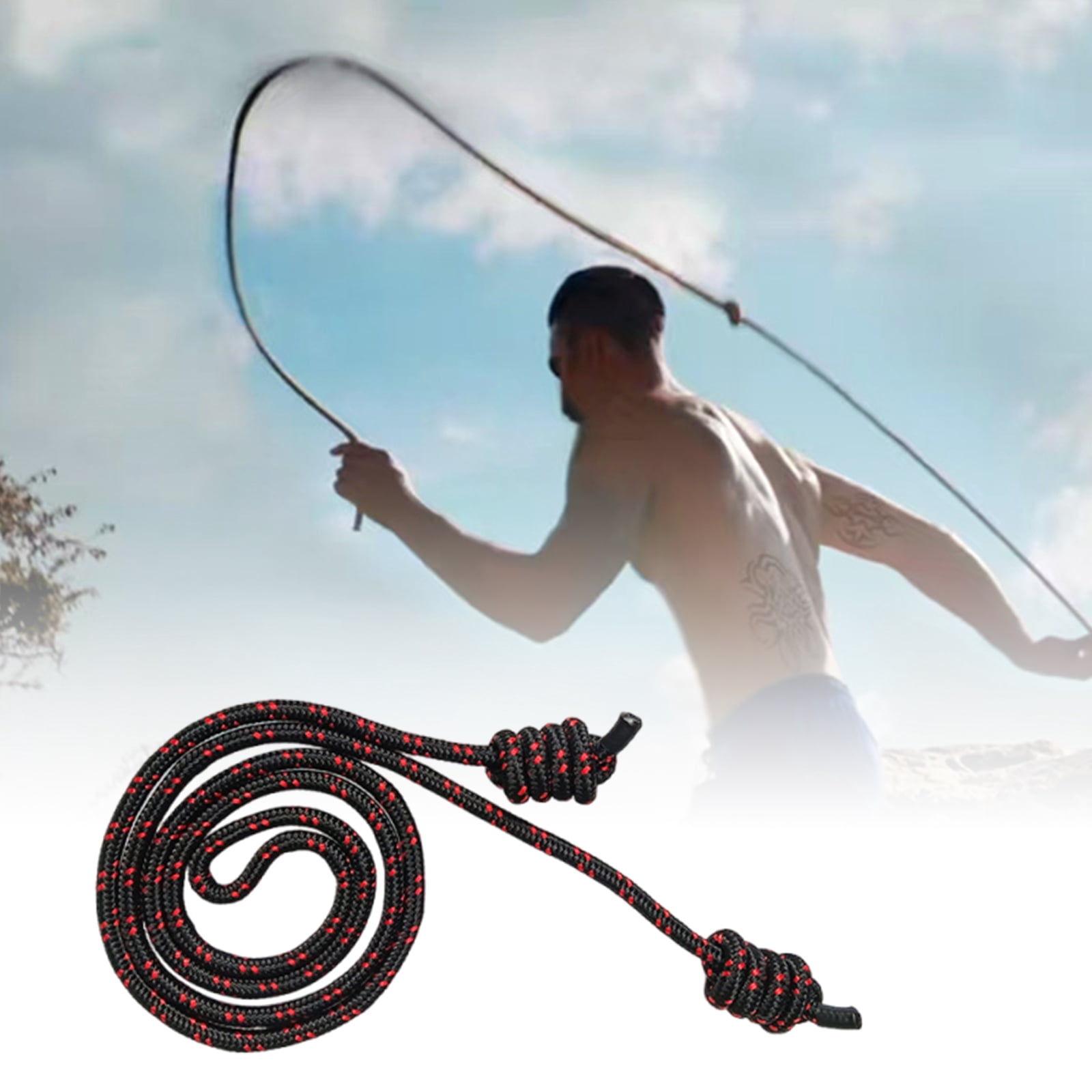 Flow Exercise Jump Rope for Fitness, Adjustable Exercise Jump Rope for Men & Women, Double Woven Workout Rope for Home Gym, Cardio, Indoor/Outdoor Training (Beginner Friendly)