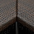 thumbnail image 4 of vidaXL 4 Piece Garden Bar Set with Cushions Poly Rattan Brown, 4 of 4