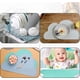 thumbnail image 4 of ERQVHQV 2 manteles individuales con forma de nube, manteles individuales de silicona con forma de nube, manteles individuales de silicona antideslizantes para niños, hogar, vajilla al aire libre, jardín de infantes, gris, verde oso de fresa Electrónica, 4 of 5