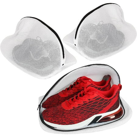 

Shoe Washing Bag Set of 3 Mesh Shoe Laundry Bags with Zip Closure for Sneakers Running Shoes Socks Bras