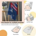 thumbnail image 5 of Buffalo Football Blanket 60"x50" Rugby Soft Lightweight Throw Blanket Gifts for Football Fans Style2, 5 of 6