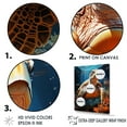 thumbnail image 3 of Designart "Imaginative Coral Reef" Animals Turtle Floater Framed Canvas Wall Art, 3 of 5