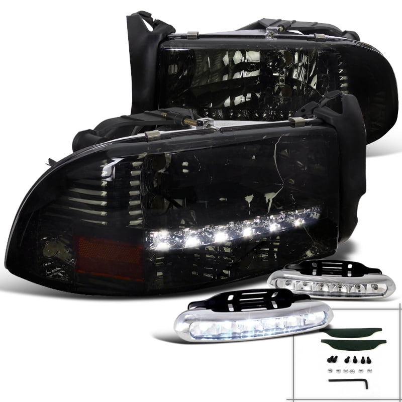 SpecD Tuning For 19972004 Dodge Dakota Durango 1Pc Smoke Headlights