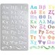 thumbnail image 1 of Plantilla de metal con patrón de letras griegas, 24 letras, acero inoxidable, reutilizable, troqueles de corte, plantillas de dibujo, plantilla de herramienta, 1 of 9