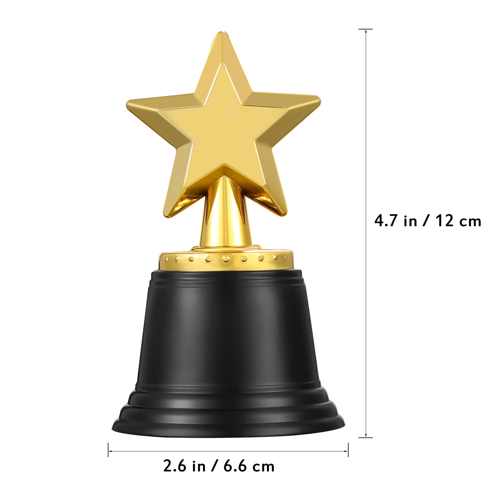 SEWOART 20Pcs Five-Point Star Trophy Plastic Party Award for Decor and Celebration