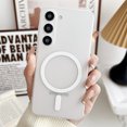 thumbnail image 1 of Matte Transparent Ultra Thin Magnetic Phone Case for Samsung Galaxy S24 Ultra S22 S23 Plus S23 Ultra Lens Protection Hard Cover WHITE For SamsungS22Ultra, 1 of 6