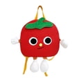 thumbnail image 2 of Cute Cartoon Backpack, Kawaii Tomato Canvas Backpack, Casual Everyday Backpack for Teens Kids School Travel, 2 of 5