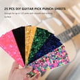 thumbnail image 2 of DIY Guitar Pick Punch Sheets Musicians Celluloid Guitar Pick Strips Three Thickness By 0.46/0.71/0.96cm Random Color, 2 of 9
