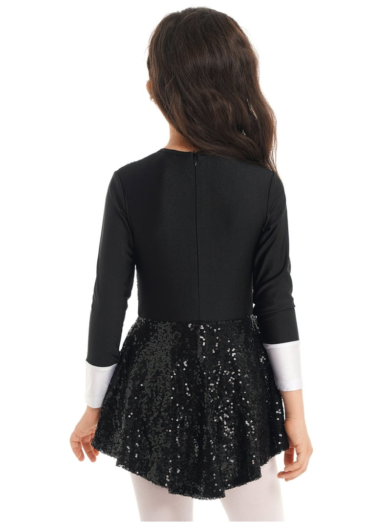 YiZYiF Robe De Ballet Danse Tutu Enfant Fille 3-14 Ans - Justaucorps Gymnastique Sans Manches Avec Bracelets