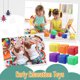 thumbnail image 4 of Dados 6 Piezas Juego Educativo Dados Dados De Espuma Suave Con 6 Bolsillos Laterales Transparentes Para La Enseñanza En El Aula, 4 of 7
