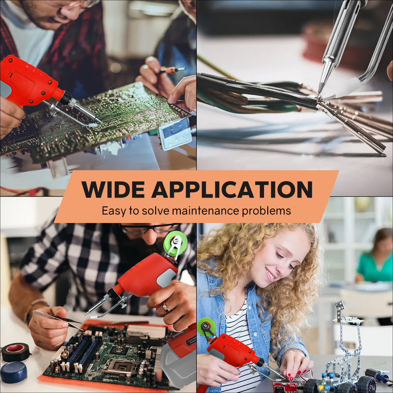 75W Cordless Soldering Iron Kit for Mil.wau*kee 18V Battery Fast Welding Tool LCD Digital Display Electric Solder Gun (No Battery)