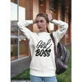 thumbnail image 2 of Girl Boss . Sweatshirt Women -Image by Shutterstock, Female Small, 2 of 4