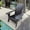 Black-Hole, variant on ArisingAsia All Weather Adirondack Chairs, Polyresin Wood Adirondack Chair with an hole to hold umbrella on the arm, 250lbs Static Weight Capacity, 2set Red