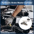 thumbnail image 3 of Unique Bargains Brake Master Cylinder with Reservoir No.46100SENH51 for Honda Fit 2005-2008 Hydraulic Master Cylinder Silver Tone Aluminum Alloy 1 Pcs, 3 of 7