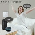 thumbnail image 4 of Smart WiFi Thermostat Voice Control 3A Digital Programmable LCD Display Touchscreen Underfloor Heating Temperature Controller Digital Intelligent Wall Thermostat for Water Heating Compatibl, 4 of 7