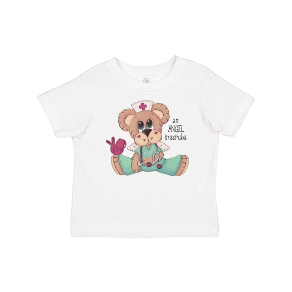 Inktastic CNA An Angel in Scrubs Teddy Bear Boys Baby T-Shirt