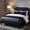 Black, variant on Elegant Platform Bed Frame, Tufted Button Headboard with Nailhead Trim, No Box Spring Needed, Easy Assembly