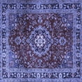 thumbnail image 1 of Ahgly Company Machine Washable Indoor Square Persian Blue Traditional Area Rugs, 3' Square, 1 of 4