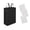 Black, variant on Household Narrow Laundry Storage Basket, 45L Foldable Hamper with Side Handles and Matching Laundry Sacks.