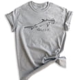 thumbnail image 1 of Nailed It Hammerhead Shark Shirt, Unisex Women's Men's Shirt, Funny Shark Shirt, Shark Tee Funny Shark Meme, Heather Gray, Large, 1 of 6