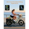 thumbnail image 5 of QRONGE Electric Tricycle for Adults 960W 50Miles Range 20 mph 20" Fat Tire Electric Trike 36V 15AH Battery Etrike 3 Wheel Electric Bike Step-Thru Mountain E Bike for Farm Work Travel, UL2849 by SGS, 5 of 9