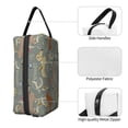 thumbnail image 5 of Uemuo Dachshund Dog Bird Pattern Portable Toiletry Bags with Handle, Waterproof travel Make up Bags for Women, Large Capacity Travel Cosmetic Bags, 5 of 9