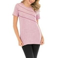 thumbnail image 4 of MAWCLOS Womens Athletic Shirts Crewneck Short Sleeve Moisture Wicking Pullover T-Shirts Breathable Workout Yoga Tops, 4 of 8