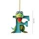 thumbnail image 2 of Colgante de dinosaurio con la letra D, decoración navideña, colgante de dinosaurio con la letra D, estilo adorable, decoración festiva para el hogar, regalo único, marco de metal.,Wsvlmg, 2 of 8