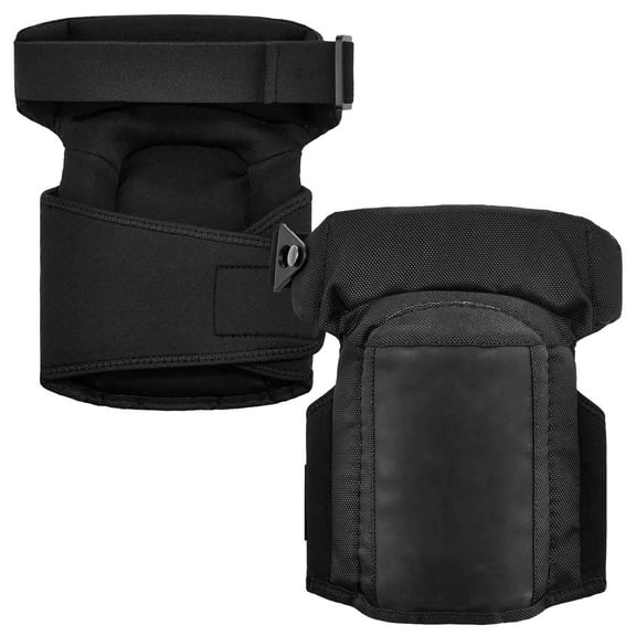 Ergodyne ProFlex 450 Hinged Slip Resistant Soft Cap Gel Knee Pad, Black