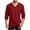 Wine, variant on Gealkoca Mens Casual Long Sleeve Shirts Comfortable V Neck Solid Color Classic Tops Mens Athlete Pullover Workout Breathable Loose Shirts for Men