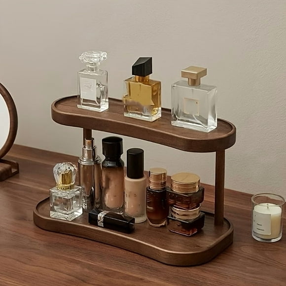 XHSGX Estante madera baño entrada oficina salón organizador perfumes cosméticos tazas estantería multiuso