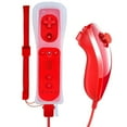 thumbnail image 1 of Wii Motion Plus Controller Nintendo Wii Controller And Nunchuk Motion 2 In 1 Built Movement Plus Remote Control Set For Nintendo Wii And Wii Console U With Silicone Cover-Red, 1 of 7