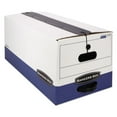 thumbnail image 3 of Bankers Box LIBERTY Plus Storage Box Letter String/Button White/Blue 12/Carton 11111, 3 of 5
