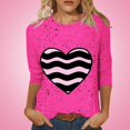 thumbnail image 4 of SOOMLON Cancer Awareness Tshirt for Women Breast Cancer Awareness Month Walk Support Support Fight Breast Cancer Women's T-Shirt 3/4 Sleeve Crew Neck Cute Fall Tops M, 4 of 6
