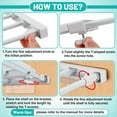 thumbnail image 4 of 2 Pcs School Locker Shelf Organizer - Adjustable Locker Divider Mate Easy to Install for Extending Locker Use Space, 4 of 7