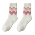 thumbnail image 2 of Dyfzdhu Womens Winter Socks Autumn Winter Mid Tube Socks Coral Thickened Thermal Stockings, 2 of 3