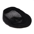 thumbnail image 6 of Wxqbjtam Men Breathable Summer Straw Sun Hat Newsboy Peaked Beret Ivy Cabbie Flat black, 6 of 9