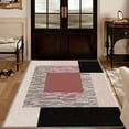 thumbnail image 4 of 5.3'x7.5' non slip carpet pad runway carpet aztec area rug natural area rug plush area rug, 4 of 10