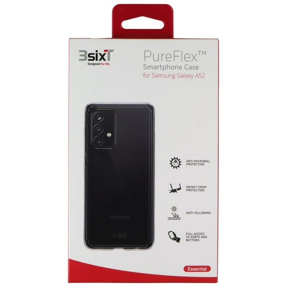 3SixT PureFlex Smartphone Case for Samsung Galaxy A52 - Clear