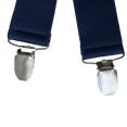 thumbnail image 3 of Mens Suspenders Blue Adjustable Full Elastic Braces X Shape with Very Strong Clips - Heavy Duty, 3 of 4