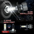 thumbnail image 4 of Applies to H4 30000lm LED Headlight Kit for Toyota High/Low Beam, 4 of 9