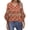 Orange, variant on Long Sleeve Shirts For Women Blouses For Casual Tops Tshirts With Flared Sleeve V-Neck 3/4 Sleeve Womens Tops