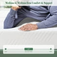 Twin Mattress,6" Gel Memory Foam Mattress with Removable Cover Mattress