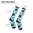 thumbnail image 2 of KLL Graduation Hats1 Print Cool Socks Men's Women's Crew Socks Funny Crazy Novelty Stockings, 2 of 6