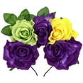 thumbnail image 1 of Rose Bridal Headband Cloth Imitation Big Rose Beautiful Woman Hairband, 1 of 8