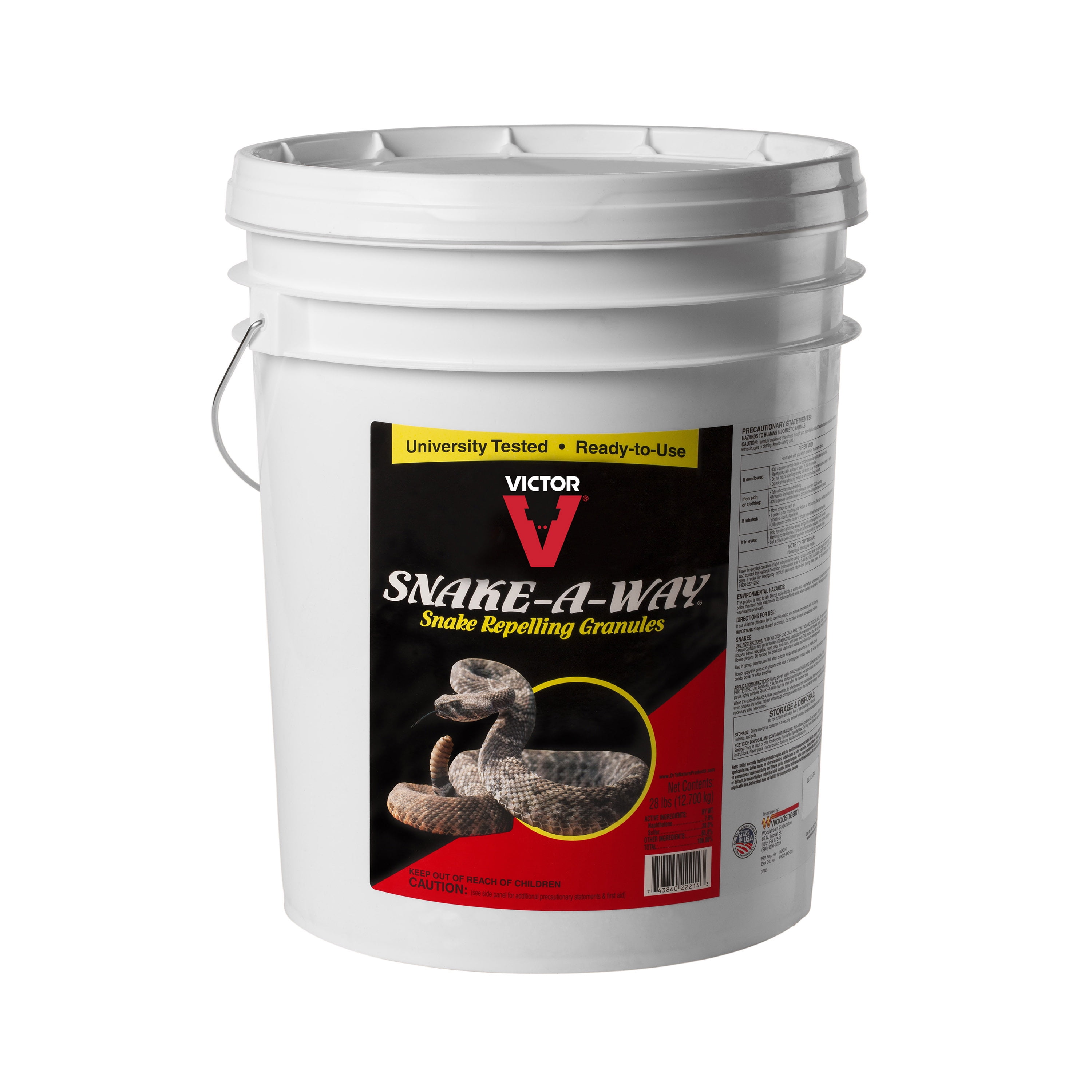 Victor SnakeAWay Snake Repelling Granules, 28 Lb Bucket