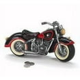 thumbnail image 3 of Black & Red Motorcycle Shaped Piggy Bank home decor, 3 of 3